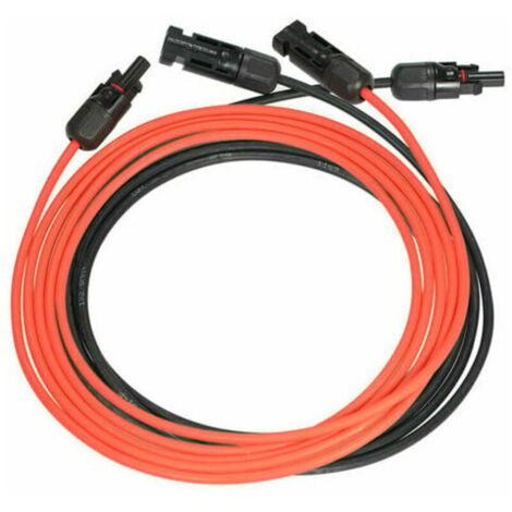 – Câble d'extension solaire 3 mètres 14AWG – Résistant à l'humidité et aux UV – Connecteurs MC4 inclus – Pour systèmes photovoltaïques (1/5)