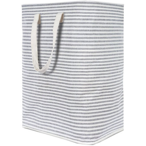 Bardusch-72L Grand Organiser Paniers pour Vêtements Stockage, Cordon Paniers à Linge, Pliable Sac à Linge (1/5)