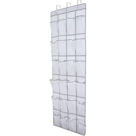 Bardusch-Range chaussures à suspendre sur la porte, sac de rangement suspendu avec 24 poches, rangement de chaussures suspendu, organiseur de suspension multifonction pour chambre à coucher, salle de (1/3)