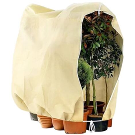 Bardusch-Voile Hivernage, Housses de Protection pour Plantes, Voile Hivernage Plante, Voile Hivernage pour Plantes avec Fermeture éclair et Cordon de Serrage pour Protection des Plantes, 120 x 180 cm (1/5)