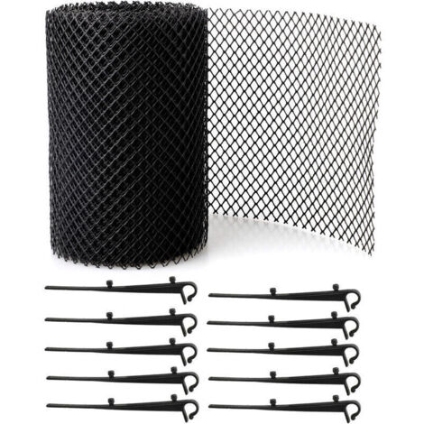 Bardusch-Grille de protection de gouttière 80018CM avec 15 clips (1/5)