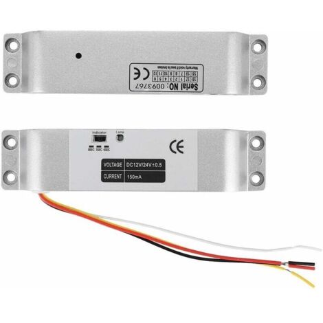 Bardusch-Serrure magnétique électrique 1000KG, serrure électrique de porte de baisse de contrôle d'accès d'entrée de porte à induction DC12V pour système de sécurité avec retard de temps (1/5)