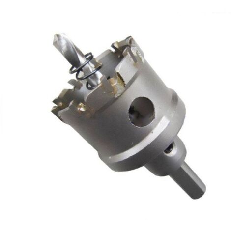 Bardusch-Scie cloche bimétallique en carbure T.C.T robuste de qualité industrielle coupe trou en acier inoxydable (55mm)argent, une pièce, (1/5)