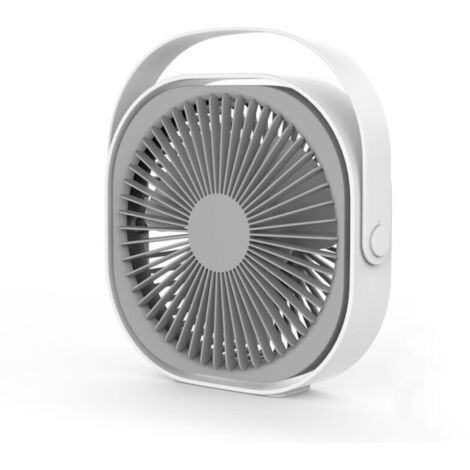 Bardusch-– Ventilateur de table USB rechargeable silencieux – 3 vitesses – 360° réglable – Dimensions 200x220x66mm – Poignée amovible pour transport (1/5)