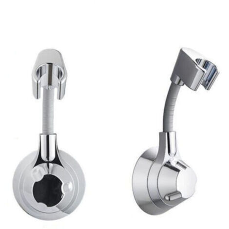 Bardusch-Support Pommeau de Douche Sans Perçage, Accroche Pommeau de Douche,Support de Douche, pour Pommeau de Douche Douchette Salle de Bain (Argent)2pcs (1/4)