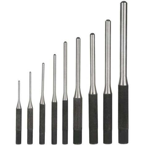 Bardusch-9PCS Poinçon Jeu de Chasse-goupilles En Acier Durable Professionnel, Outil à Main Ingénierie Mécanique (1/5)