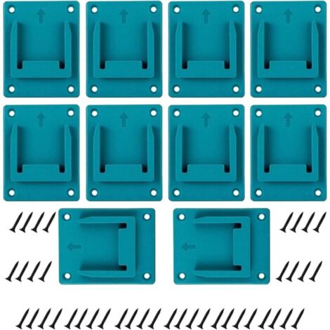 Bardusch-Lot de 10 supports pour perceuse, support d'outils pour perceuse Ma-Kita/Bosch 18 V 14,4 V avec 40 vis (1/5)