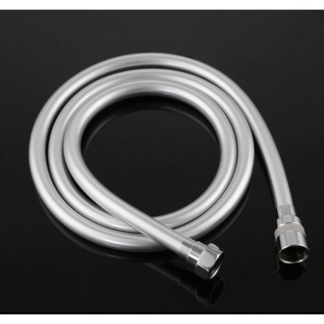 Bardusch-Flexible de douche anti-torsion, flexible de douche 2,0 M, PVC, gris argent. (1/4)