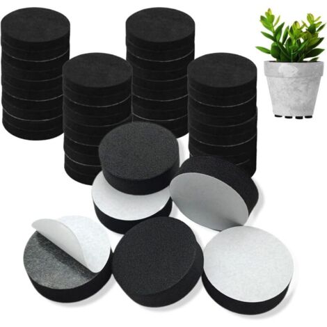 Bardusch-40 Pièces Pied Pot de Fleur Invisible, Auto-adhésif Antiderapant Pied Pot de Patin pour Surélever Les Plantes Intérieur Et Extérieur, Pieds de Meubles pour éviter Les Rayures sur Le Sol (1/5)