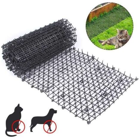 Grille de jardin anti-chats et chiens 200 x 30 cm – Polypropylène durable – Protection extérieure contre animaux indésirables