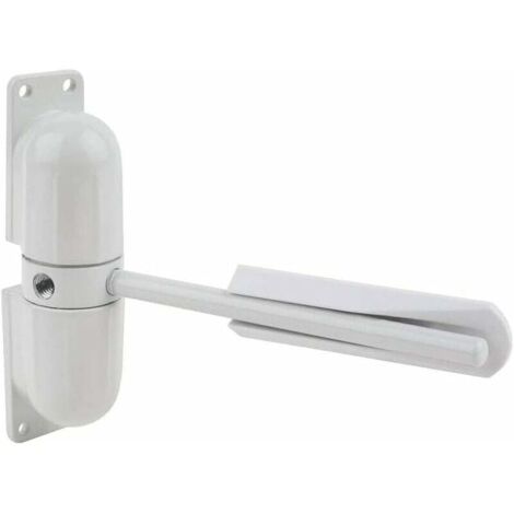 Bardusch-Ferme porte, Mini Gate et écran Ferme porte, Surface Mounted Automatique Réglable à Ressort De Fermeture De Porte (white) (1/5)