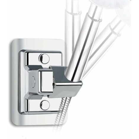 Bardusch-Support Douche Sans Percage,Support Pommeau de Douche Universel Réglable 360°,Support de Douche Mural,Support Mural pour Douchette orientable,Générique Support de Douche Réglable Fixée Monté (1/5)
