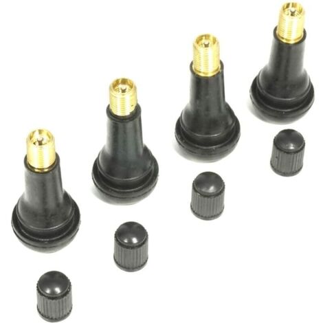 Bardusch-TR413 Lot de 4 valves enfichables pour pneu Longueur 45 mm (1/4)