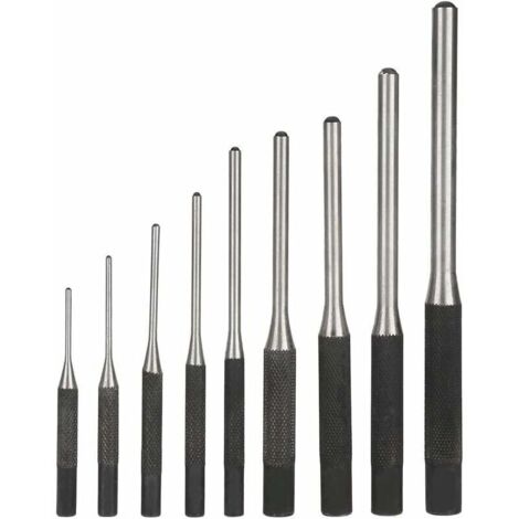 Bardusch-9PCS Poinçon Jeu de Chasse goupilles En Acier Durable Professionnel, Outil à Main Ingénierie Mécanique (1/5)