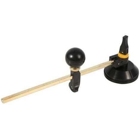 Bardusch-Coupe verre rond,1 pièce boussole réglable cercle de coupe diamant diamètre 40 cm avec outil de coupe ventouse pour les amateurs de coupe de verre professionnels (1/5)
