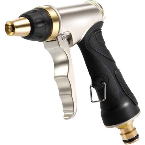 Bardusch-Pistolet d'Arrosage avec Buse en Laiton, Robuste et Haute Pression, Réglable de Jet à Pulvérisation, pour Laver la Voiture et les Animaux Domestiques, le Jardin/Nettoyage de Trottoir (1/5)