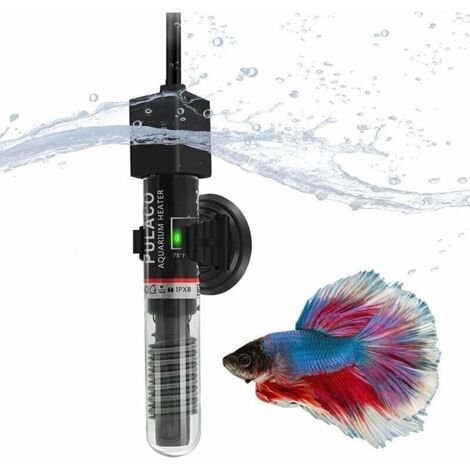 Bardusch-Chauffage Aquarium,Tige chauffante Mini Chauffe Aquarium 25 W avec ventouses 26 ℃/78,8 ℉ Tige chauffante Anti Explosion à température Constante pour Aquarium(18.5cm)
