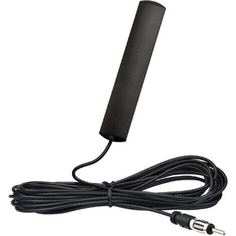 Bardusch-Antenne Autoradio Voiture Brise Collante Adaptateur Fiche DIN avec 3m Câble Compatible avec Auto Camion Véhicule SUV Jeep FM AM Radio Amplificateur HD Lecteur (1/5)