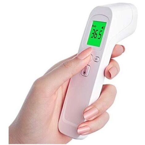 Bardusch-Thermometre medical Frontal Infrarouge médicale Thermometre sans Contact pour personne (Adulte Enfant bébé) et surface d'objet, Affichage LCD Option sonore 30 mémoires (1/5)