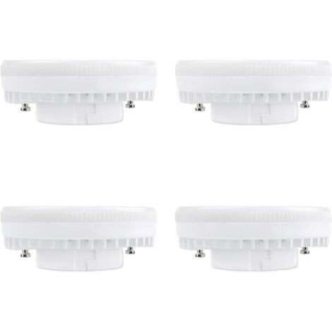 Bardusch-Ampoule GX53 LED 9W, Blanc Froid 6000K, 120°, Équivalent Lampe CFL GX53 15W 18W, 900LM, Non dimmable, Spot LED Encastrable pour Meuble Cuisine/Plafond/Armoire, lot de 4 (1/5)