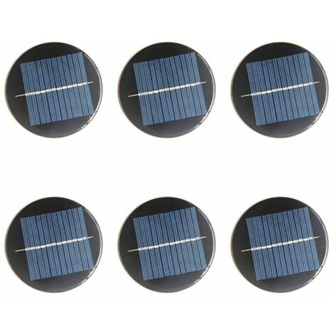 Bardusch-Lot de 6 mini cellules de panneau solaire 6 V 80 mm pour énergie solaire, bricolage, maison, jardin, projets scientifiques – Jouets – Chargeur de batterie (1/5)