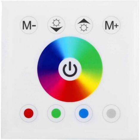 Bardusch-Télécommande pour panneau mural,RGBW Contrôleur de Panneau Tactile à LED avec variateur de Couleur pour Bandes LED Télécommande pour panneau mura (1/5)