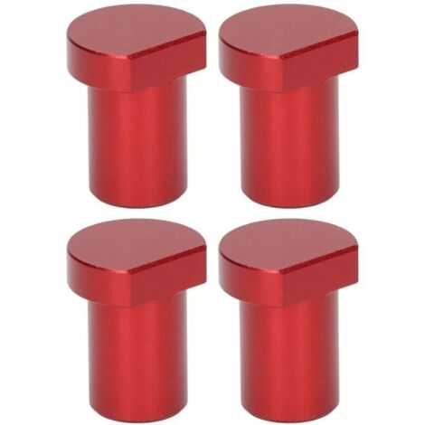 Bardusch-4 pièces blocs de limite de bureau pour le travail du bois, bloc de carte de limite d'établi pour le travail du bois 20mm de diamètre Rouge (1/5)