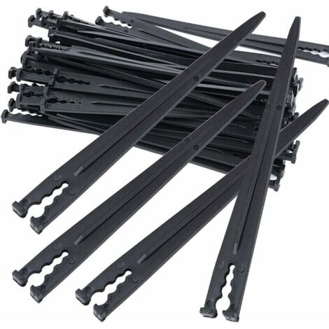 Bardusch-Lot de 50 supports de tuyau d'arrosage pour tuyau d'irrigation Support d'ancrage de fixation pour tuyau d'arrosage de jardin Accessoires pour tuyau d'arrosage 4/7 ou 3/5 (1/5)