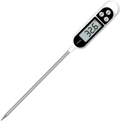 Bardusch-Thermomtre de cuisine numrique Thermomtre domestique Thermomtre de four Thermomtre de cuisson, sonde longue, protection contre la corrosion, C / F commutable pour cuisine, grill / barbecue (1/5)