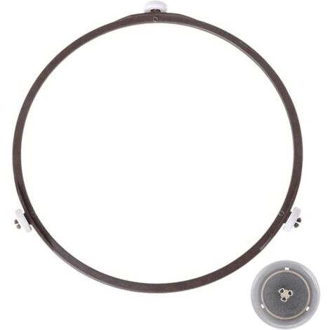 Bardusch-Support plateau tournant universel de 22cm,Anneau Rotatif Micro ondes de Plateau Tournant pour Universel Support en Verre 22cm Diamètre (Brun) (1/5)