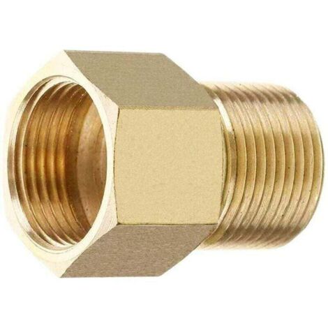 Bardusch-Coupleur de Nettoyeur Haute Pression en Laiton, métrique M22 15 mm mâle vers M22 14/15 mm Femelle Filetage Interne Adaptateur de Tuyau (1/4)
