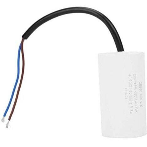 Bardusch-Condensateur de démarrage CBB60 450 V 40 µF, condensateur moteur en microfarads avec câble de connexion