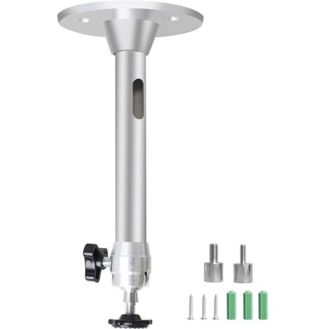 Bardusch-Support de projecteur plafond réglable en aluminium Inclinaison 90° et rotation 360° Charge jusqu'à 5 kg Installation facile (1/5)