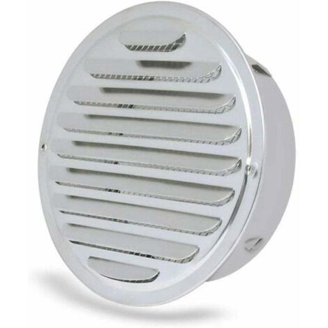 Bardusch--Grille d'aération - ronde Grille d’aération,Acier Inoxydable Grille D'aération Trou,Ventilation avec Filet, Rond Grille d'aération de Tuyau d'échappement,ø 100 mm (1/4)