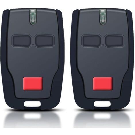Bardusch-Télécommande de porte de garage pour BFT Mitto 2 B RCB, télécommande 2 canaux 433 MHz pour portes sectionnelles BFT Mitto 2, Kleio, Ghibli, TRC 2, Kleio, Ghibli, TR (2 pièces) (1/5)