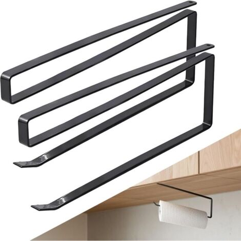 Bardusch-2pcs Porte Sopalin,Support Sopalin,PorteSopalin Mural,Porte Essuie Tout,Support pour Rouleau De Papier,Rouleau De Papier sans Perçage,Porte RouleauPapier Cuisine,pour Cuisine,Salle De Bainetp (1/5)