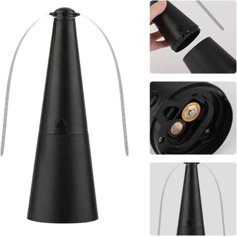 Bardusch-Lot de 2 ventilateurs de table anti-mouches avec lames réfléchissantes, ventilateur anti-mouches pour pique-nique et barbecue (1/5)