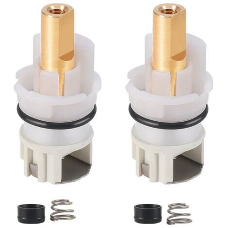 Bardusch-Ensemble de tige de robinet RP25513 2 pièces compatible avec le kit de réparation de robinet à deux poignées Delta, avec siège en caoutchouc et ressort RP4993, cartouche de tige de remplaceme (1/5)