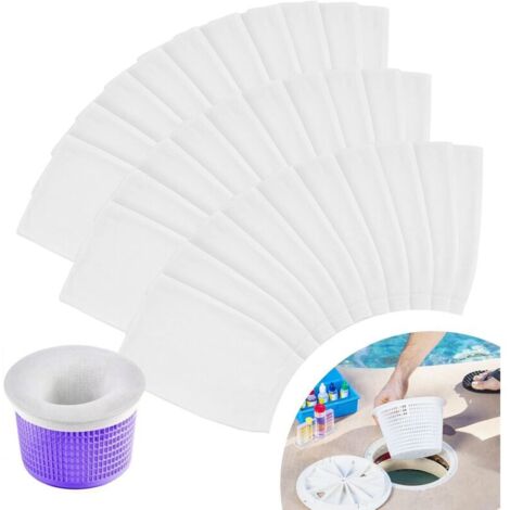 Bardusch-Chaussette Skimmer Piscine, Chaussettes Skimmer Reutilisable pour Panier Skimmer - 20PCS (1/5)