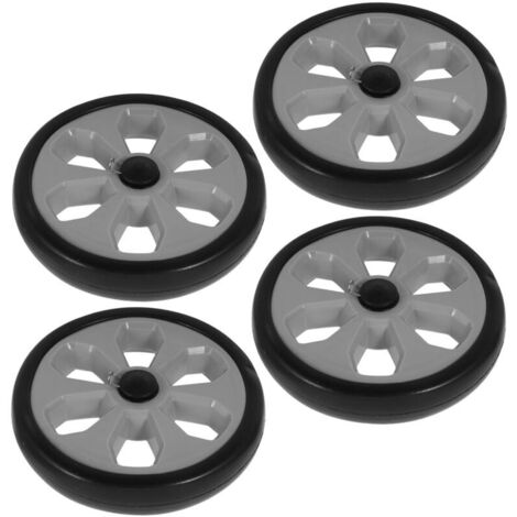Bardusch-4 Pièces roulettes de mobilier de bureau roulettes de meubles Black (1/5)