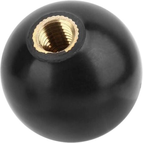 Bardusch-Lot de 5 boutons boule filetée M10x35 en bakélite noire pour opération de machine (1/5)