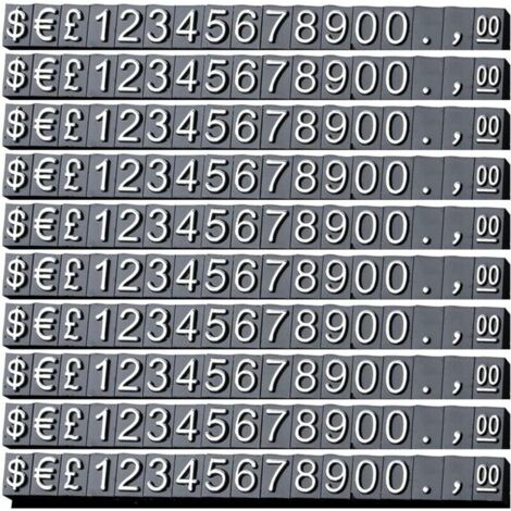 Bardusch-Lot de 170 cubes d'affichage de prix réglables pour bijoux, montres, bagues, prix en dollar, noir (1/4)