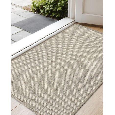 Bardusch-Paillasson intérieur 44×75 cm beige, fin/absorbant, entrée/couloir. (1/4)