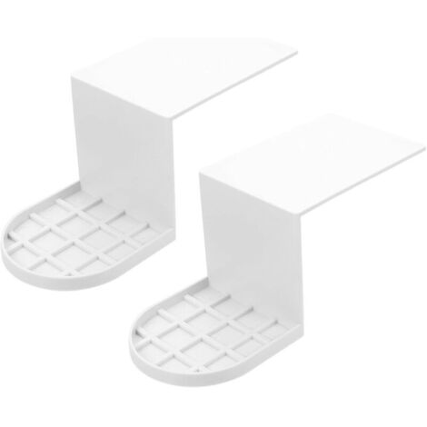Bardusch-Lot de 2 porte-gobelets buanderie blancs – anti-fuite, rigides, pour doseurs lessive/adoucissant – organisation linge (1/5)