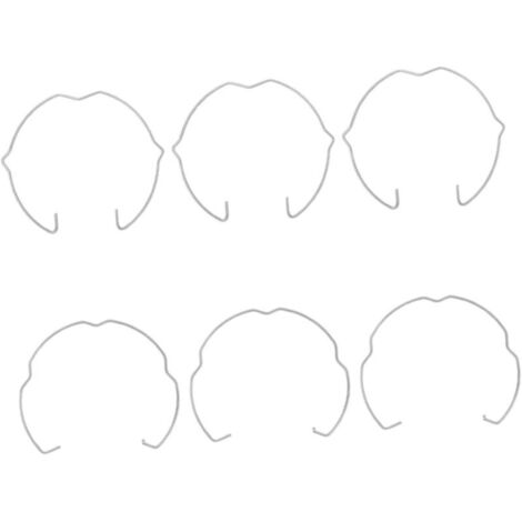 Bardusch-6 clips ressort métalliques haute résistance pour spot encastré, anneaux maintien sécurisé supports ampoules GU