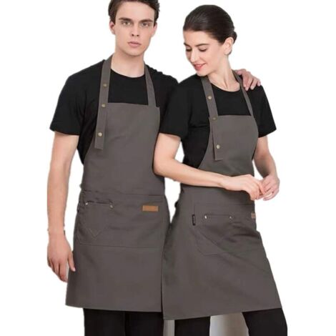 Bardusch-Tablier étanche réglable 67x72 cm, avec poches, bavette, usage barbecue, qualité professionnelle (1/4)