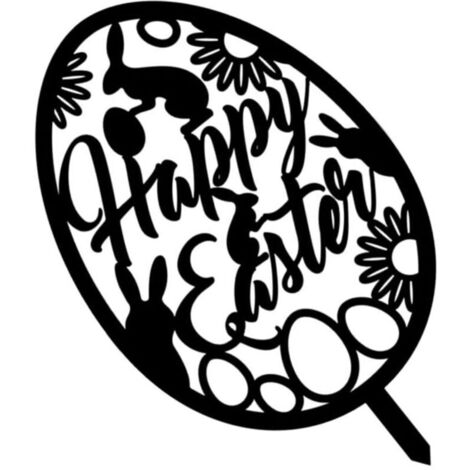 Bardusch-Insert Easter egg pendentif Collection statue architecturale clip de fixation, décoration extérieure acrylique miroir sticker (1/5)