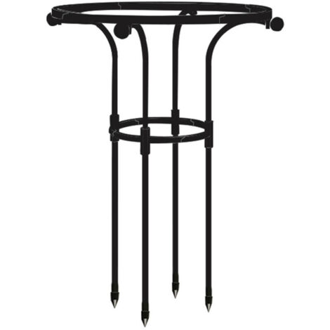 Bardusch-Tuteur pour plantes grimpantes de jardin, treillis noir pour plantes grimpantes, tuteurs pour rosiers, pots d'intérieur, tomates, légumes// (1/5)