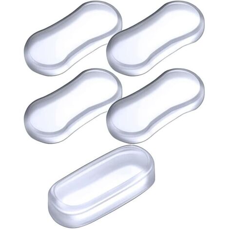 Bardusch-Lot de 5 tampons de rechange en silicone pour siège de toilette - Pour maison, hôtel, école, salle de bain (1/4)