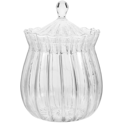Bardusch-bocal à sucre transparent, bocal à bonbons en verre, bocal à thé original, bocal à thé aux fleurs de café, bocal de conservation pour fruits secs et en-cas (1/5)